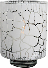 Nybro Crystal - Desert lykt/vase 21 cm hvit