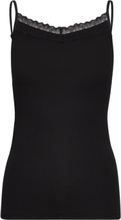 Basic Lace Caraco Tops T-shirts & Tops Sleeveless Black Femilet