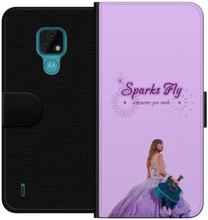 Motorola Moto E7 Lompakkokotelo Taylor Swift - Sparks Fly