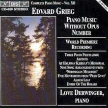 Piano Music Without Opus Number (Derwinger) CD (2004)