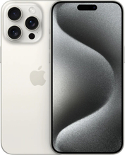 Apple iPhone 15 Pro Max , 17 cm (6.7"), 2796 x 1290 pikseliä, 1 TB, 48 MP, iOS 17, Titaani, Valkoinen