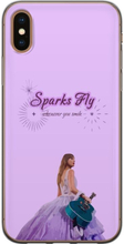 Apple iPhone XS Max Läpinäkyvä kuori Taylor Swift - Sparks Fly