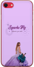 Apple iPhone SE (2022) Läpinäkyvä kuori Taylor Swift - Sparks Fly