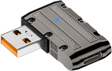 120W USB 3.1 Gen2 to Type-C 10Gbps Mechanical Adapter, Style:Side Bend