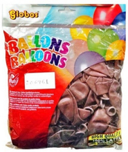 Globos Latex Plain Balloons (Pack of 100)