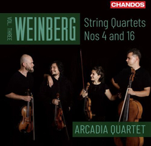 Mieczyslaw Weinberg : Weinberg: String Quartets Nos. 4 and 16 - Volume 3 CD
