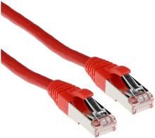 ACT Red 5 meter SFTP CAT6A patch cable snagless with RJ45 connectors