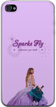 Apple iPhone 4s Läpinäkyvä kuori Taylor Swift - Sparks Fly