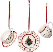 Villeroy & Boch Toy's Delight Julepynt 3 deler Hvit/ Rød