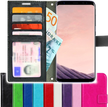 TOPPEN Samsung Galaxy S8 Wallet Case ID , Nahkakotelo Lompakkokotelo