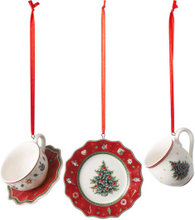 Villeroy & Boch Toy's Delight Julepynt 3 deler Rød