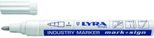 Lyra värimerkki 4040 valkoinen viiva 2-4mm vedenkestävä (L4040001)
