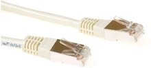 ACT Ivory 5 meter F/UTP CAT5E patch cable with RJ45 connectors