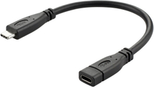 USB 3.1 Type-C / USB-C Male to Type-C / USB-C Female Gen2 Adapter Cable, Length: 50cm