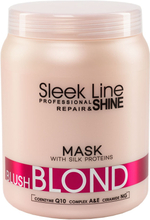 Sleek Line Blush Blond Mask naamio vaaleille hiuksille silkillä 1000ml