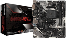 ASRock B450M-HDV R4.0 - Emolevy - micro-ATX - Socket AM4 - AMD B450 piirisarja - USB 3.1 Gen 1 - Gigabit LAN - sisäinen grafiikka (CPU tarvitaan) - H
