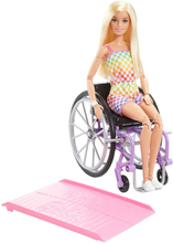 Barbie Muotimies Ja Pyörätuolinukke Rubia Pinkki