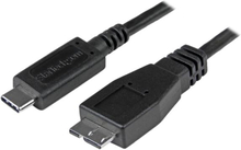 StarTech.com USB31CUB50CM USB-kaapeli 0,5 m USB 3.2 Gen 2 (3.1 Gen 2) USB C Micro-USB B Musta