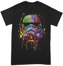 Star Wars: Paint Splats Helmet Medium Black T-Shirt