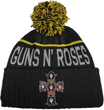 Guns N Roses Unisex Adult Cross Bobble Beanie