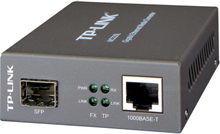 TP-Link MC220L verkon mediamuunnin 1000 Mbit/s Monitila, Yksittäistila Musta