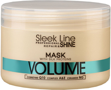 Sleek Line Repair Volume Mask -hiusnaamio silkillä volyymia lisäävä 250ml