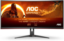Aoc Cu34g2xe/bk 34´´ Uwqhd Va Wled 144hz Curved Gaming Monitor
