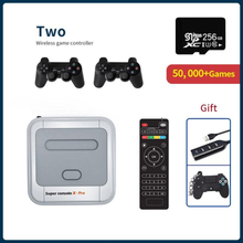 Super Console X Pro S905X HD WiFi-udgang Mini TV-afspiller til PSP/PS1/N64/DC-spil Dual System Indbygget 50.000+ spil SX PRO 256G-706W-2