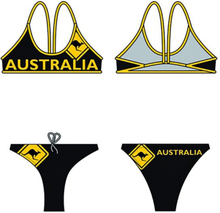 Turbo Australian Kangaroo Bikinit Musta 7-8 Years Poika