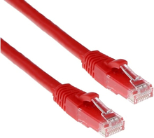ACT Red 1.5 meter U/UTP CAT6 patch cable snagless with RJ45 connectors