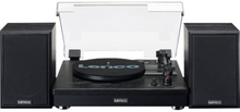 Lenco LS-101BK, Hihnakäyttöinen levysoitin, Musta, Metalli, Muovi, Puu, Muovi, 33,45,78 RPM, Rotaatio