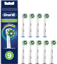 Oral-B CrossAction 80339536 hammasharjan pää 9 kpl Valkoinen