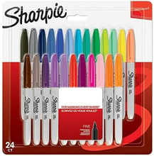 Set of Felt Tip Pens Sharpie 24 Pieces Permanent Multicolour 0,9 mm
