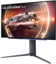 LG UltraGear 27GS95QE-B - OLED-monitori - pelaaminen - 27" (26.5" til at se) - 2560 x 1440 QHD @ 240 Hz - 1000 cd/m² - 1500000:1 - DisplayHDR 400 Tru