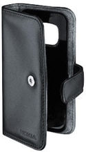Nokia CP-292 - Matkapuhelimen kotelo - nahka - musta - Nokia N78:lle