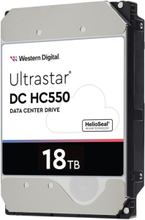 WD Ultrastar DC HC550 WUH721818ALE6L4 - Kiintolevyasema - 18 TB - sisäinen - 3,5" - SATA 6Gb/s - 7200 rpm - puskuri: 512 MB