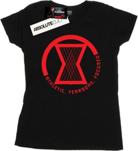 Marvel Womens/Ladies Black Widow Movie Athletic Logo Cotton T-Shirt