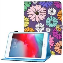 Til iPad mini (2019) /iPad mini 4/3/2/1 Justerbart Stand Tabletæske Symmønster Udskrivning PU-læderc