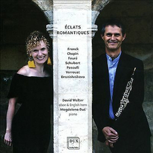 Cesar Franck : David Walter/Magdalena Dus: Eclats Romantiques CD (2019)