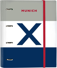 Ring binder Munich College Grey (27 x 32 x 3.5 cm)