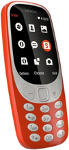 Nokia 3310, Perusmalli, 6,1 cm (2.4"), 2 MP, Bluetooth, 1200 mAh, Punainen