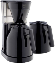 MELITTA Easy Therm II - Filter kaffebryggare 1L - 1050 W + andra kanna - Svart
