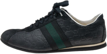 Pre-eide Guccissima Leather and Suede Web Detail Low Top Sneakers