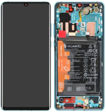 Huawei P30 Pro Skärm med LCD Display + Batteri Original - Crystal