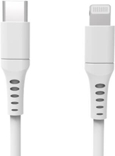GEAR Latausjohto USB-C till Lightning 3m Valkoinen MFI C94