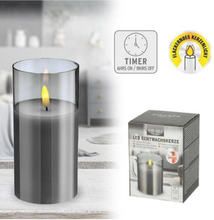 LED Real Wax Candle Warm White 7,5x15cm