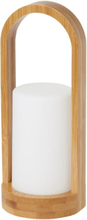 Valonpidike Easy 100x240 mm Duni LED-valolle Bambu/Valkoinen - (4 kpl:n laatikko)