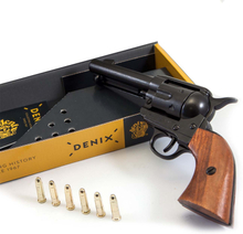 Denix Presentset - Revolver .45 Peacemaker Svart, USA 1873 Replika