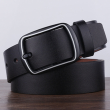 Dandali YY25 Men Fashion Retro Buckle Leather Belt Waistband, Length: 110cm(Black)
