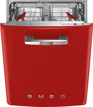 Smeg STFA3 underbygd oppvaskmaskin, rød